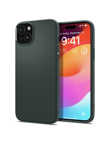 SPIGEN Liquid Air Coque pour IPHONE 15 vert abysse