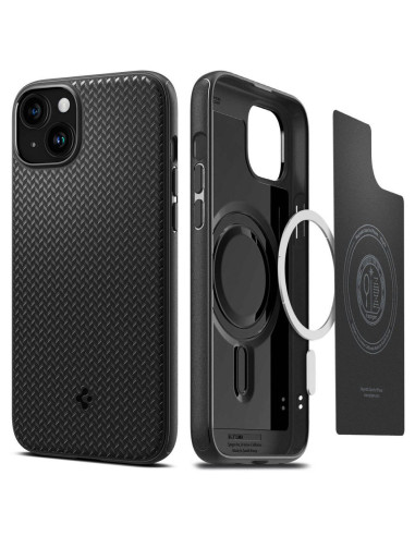 SPIGEN Coque compatible Mag Armor pour IPHONE 15 noir mat