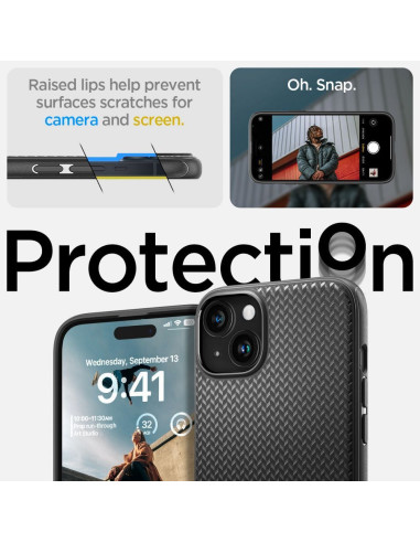 SPIGEN Coque compatible Mag Armor pour IPHONE 15 noir mat