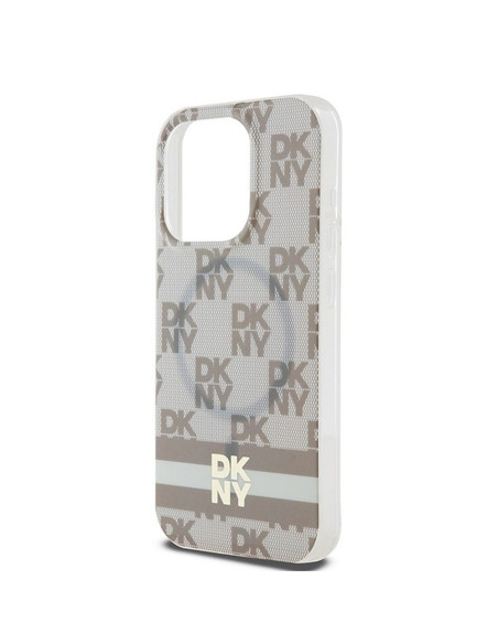 Coque pour IPHONE 13 Pro Max compatible avec MagSafe DKHMP13XHCPTSE (DKNY HC MagSafe PC TPU Checkered Pattern W/Printed Stripes)