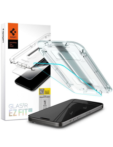 SPIGEN GLAS.TR ”EZ FIT” for IPHONE 15 PRO MAX transparent