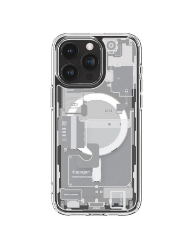 SPIGEN Ultra Hybrid Mag compatible with MagSafe for IPHONE 15 PRO zero one white