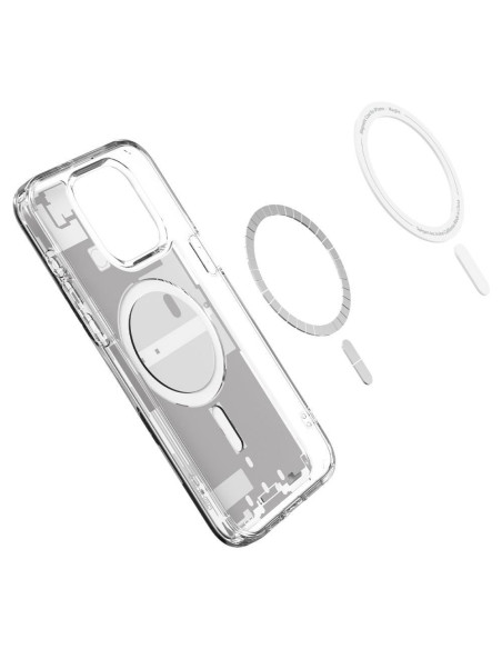 SPIGEN Ultra Hybrid Mag compatible with MagSafe for IPHONE 15 PRO zero one white