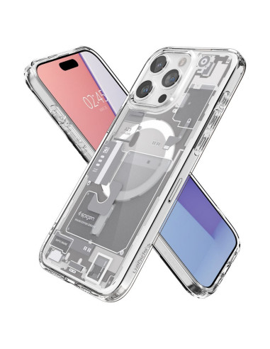 SPIGEN Ultra Hybrid Mag compatible with MagSafe for IPHONE 15 PRO zero one white