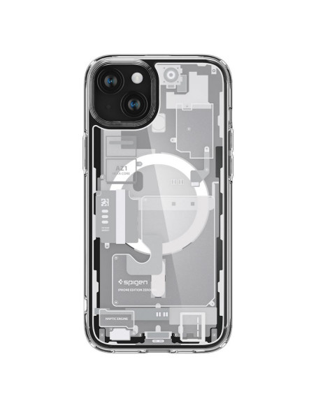 SPIGEN Ultra Hybrid Mag compatible with MagSafe for IPHONE 15 zero one white