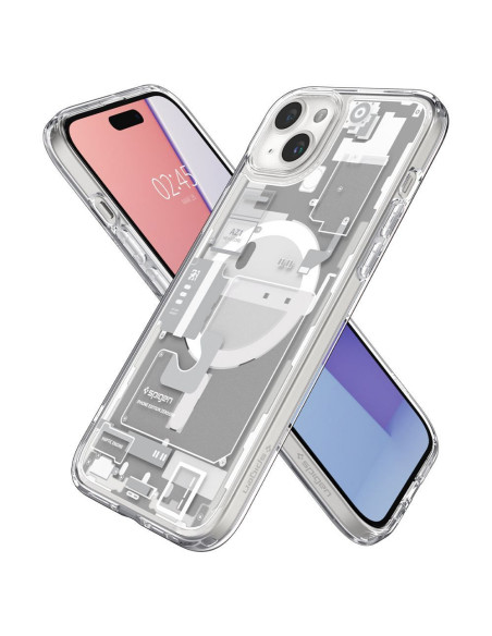 SPIGEN Ultra Hybrid Mag compatible with MagSafe for IPHONE 15 zero one white
