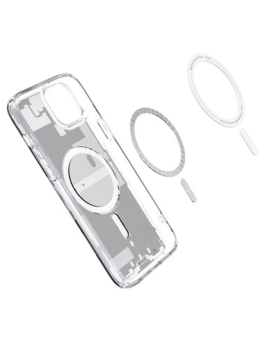 SPIGEN Ultra Hybrid Mag compatible with MagSafe for IPHONE 15 zero one white