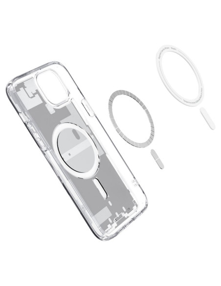 SPIGEN Ultra Hybrid Mag compatible with MagSafe for IPHONE 15 zero one white