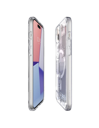 SPIGEN Ultra Hybrid Mag compatible with MagSafe for IPHONE 15 zero one white