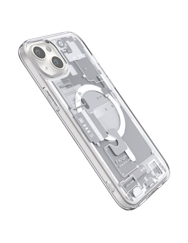SPIGEN Ultra Hybrid Mag compatible with MagSafe for IPHONE 15 zero one white