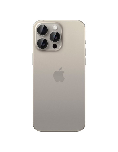SPIGEN OPTIK.TR "EZ FIT" Protecteur de caméra 2-pack pour IPHONE 14 PRO / PRO MAX / 15 PRO / PRO MAX titane naturel