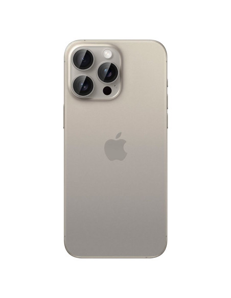SPIGEN OPTIK.TR "EZ FIT" Protecteur de caméra 2-pack pour IPHONE 14 PRO / PRO MAX / 15 PRO / PRO MAX titane naturel