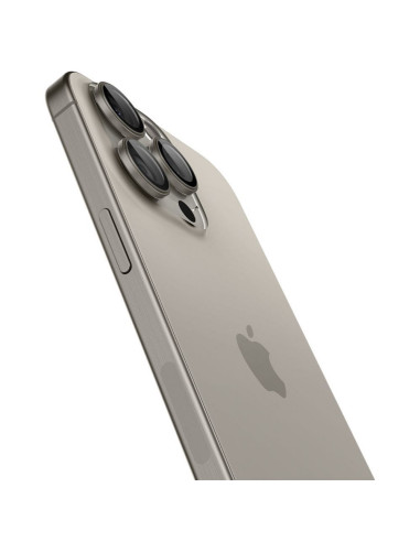 SPIGEN OPTIK.TR "EZ FIT" Protecteur de caméra 2-pack pour IPHONE 14 PRO / PRO MAX / 15 PRO / PRO MAX titane naturel