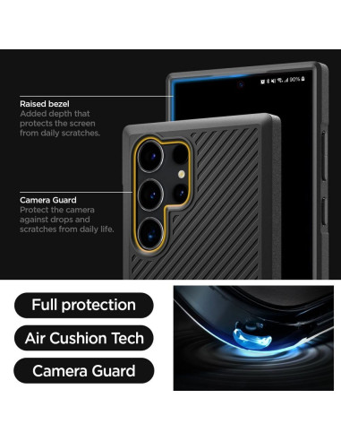 Coque SPIGEN Core Armor pour SAMSUNG S24 ULTRA noir mat