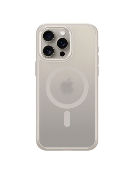 SPIGEN Ultra Hybrid Coque compatible Mag pour IPHONE 15 PRO MAX frost natural titanium