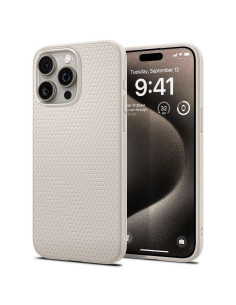 SPIGEN Liquid Air Coque pour IPHONE 15 PRO MAX titane naturel