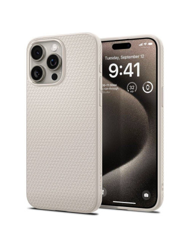 SPIGEN Liquid Air Coque pour IPHONE 15 PRO MAX titane naturel