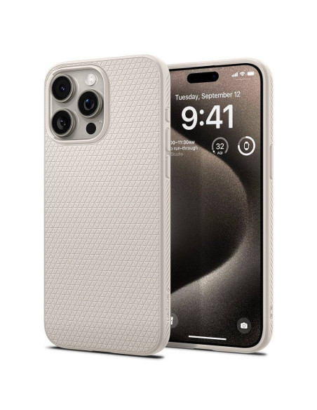 SPIGEN Liquid Air Coque pour IPHONE 15 PRO MAX titane naturel