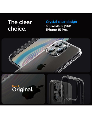SPIGEN Ultra Hybrid Coque pour IPHONE 15 PRO space crystal
