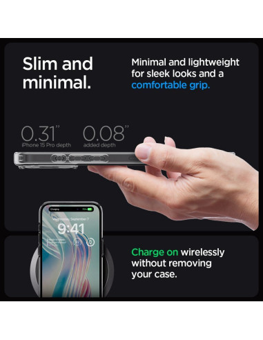 SPIGEN Ultra Hybrid Coque pour IPHONE 15 PRO space crystal