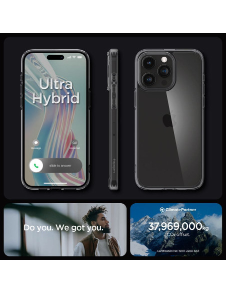 SPIGEN Ultra Hybrid Coque pour IPHONE 15 PRO space crystal