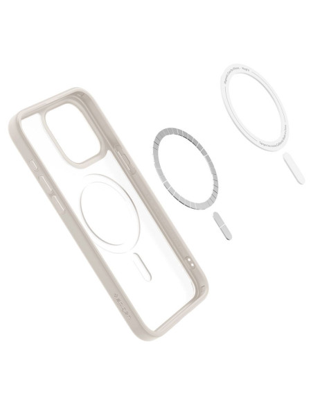 SPIGEN Ultra Hybrid Coque compatible Mag pour IPHONE 15 PRO frost natural titanium