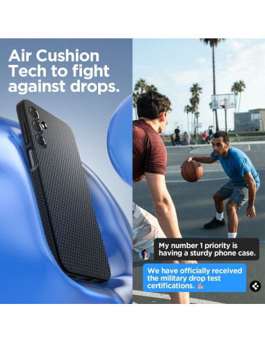 SPIGEN Liquid Air Coque pour SAMSUNG A15 4G / 5G noir mat