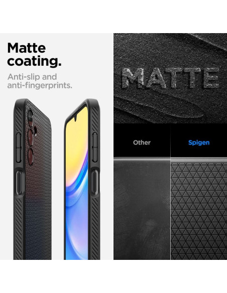 SPIGEN Liquid Air Coque pour SAMSUNG A15 4G / 5G noir mat