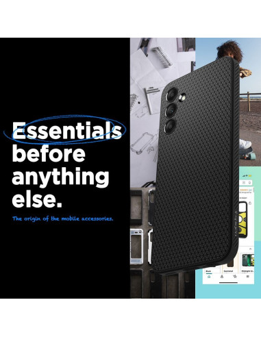 SPIGEN Liquid Air Coque pour SAMSUNG A15 4G / 5G noir mat