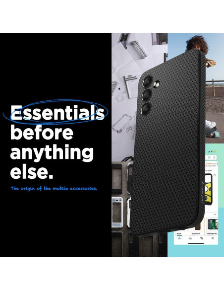 SPIGEN Liquid Air Coque pour SAMSUNG A15 4G / 5G noir mat