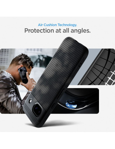 Coque SPIGEN Liquid Air pour GOOGLE PIXEL 8A noir mat
