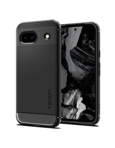 SPIGEN Coque Rugged Armor pour GOOGLE PIXEL 8A noir mat