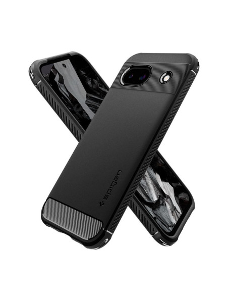 SPIGEN Coque Rugged Armor pour GOOGLE PIXEL 8A noir mat