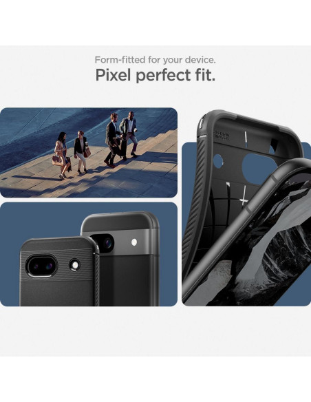 SPIGEN Coque Rugged Armor pour GOOGLE PIXEL 8A noir mat