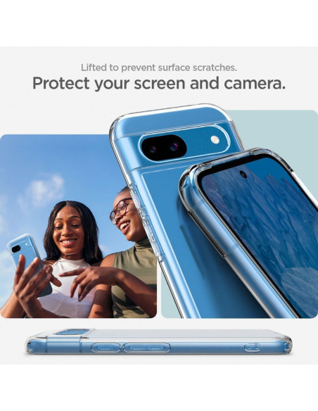SPIGEN Ultra Hybrid Coque pour GOOGLE PIXEL 8A clair comme du cristal