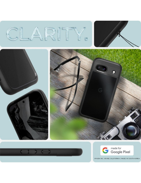 SPIGEN Ultra Hybrid Coque pour GOOGLE PIXEL 8A noir mat