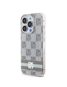 Coque pour IPHONE 15 Pro Max compatible avec MagSafe DKHMP15XHCPTSE (DKNY HC MagSafe PC TPU Checkered Pattern W/Printed Stripes) 2