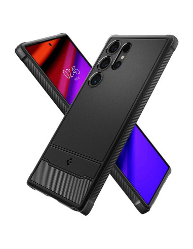 SPIGEN Coque Rugged Armor pour SAMSUNG S24 ULTRA noir mat