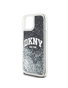 Coque DKNY pour IPHONE 12 / 12 Pro DKHCP12MLBNAEK (DKNY HC Liquid Glitters W/Arch Logo) noir