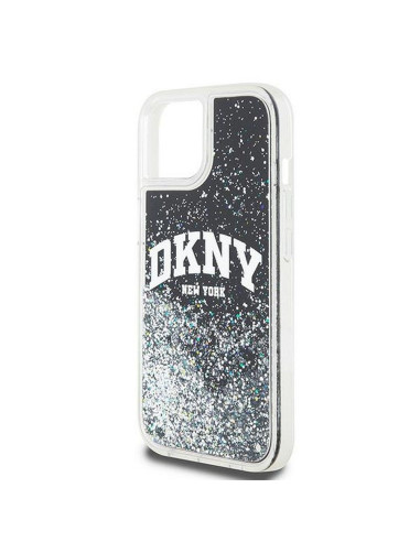 Coque DKNY pour IPHONE 12 / 12 Pro DKHCP12MLBNAEK (DKNY HC Liquid Glitters W/Arch Logo) noir