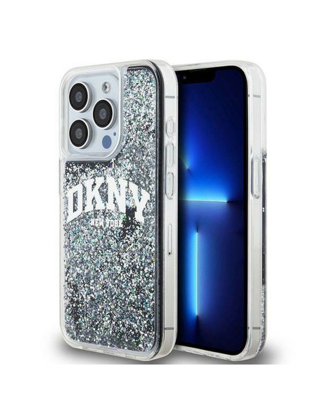 Coque DKNY pour IPHONE 13 Pro DKHCP13LLBNAEK (DKNY HC Liquid Glitters W/Arch Logo) noir