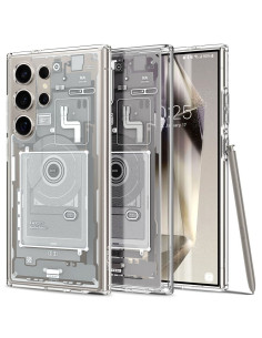 Coque SPIGEN Ultra Hybride pour SAMSUNG S24 ULTRA zero one blanc