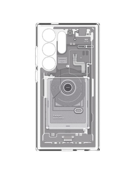 Coque SPIGEN Ultra Hybride pour SAMSUNG S24 ULTRA zero one blanc