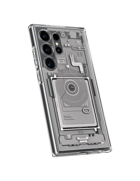 Coque SPIGEN Ultra Hybride pour SAMSUNG S24 ULTRA zero one blanc