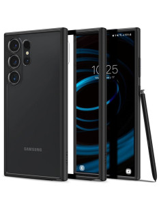 Coque SPIGEN Ultra Hybride pour SAMSUNG S24 ULTRA mat noir