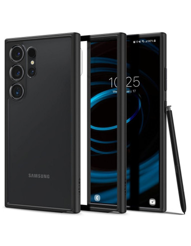 Coque SPIGEN Ultra Hybride pour SAMSUNG S24 ULTRA mat noir