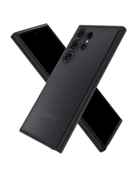 Coque SPIGEN Ultra Hybride pour SAMSUNG S24 ULTRA noir givré