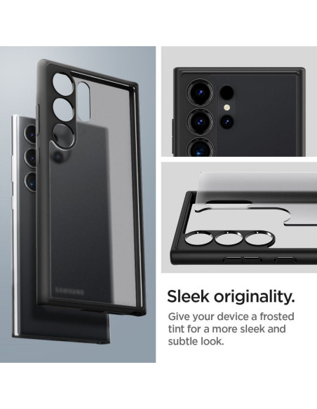 Coque SPIGEN Ultra Hybride pour SAMSUNG S24 ULTRA noir givré