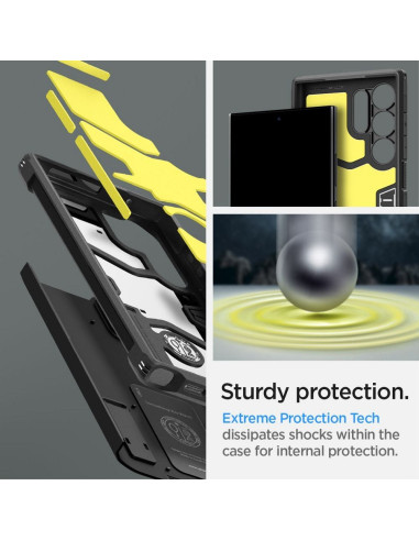 SPIGEN Coque Tough Armor pour SAMSUNG S24 ULTRA noir