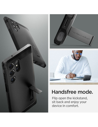 SPIGEN Coque Tough Armor pour SAMSUNG S24 ULTRA noir